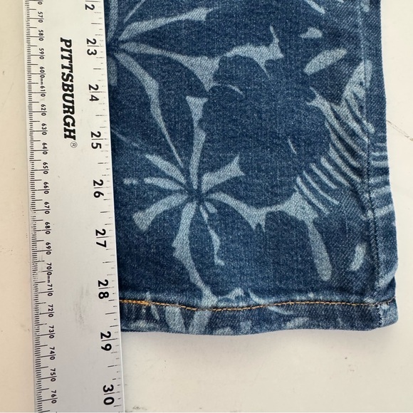 Levi's 511 Jeans Mens 32x30 Blue with Leaf Print Slim Stretch Casual NWT Rare - Picture 8 of 12